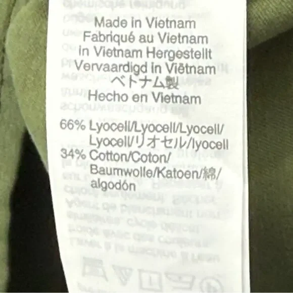 NWT J. Crew Mercantile Button Up Utility Shirt Dress in Deep Moss Green Size 2 - Picture 12 of 12